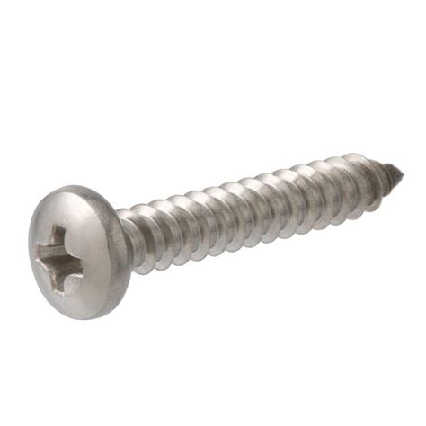 stainless steel sheet metal home depot|stainless steel self starting screws.